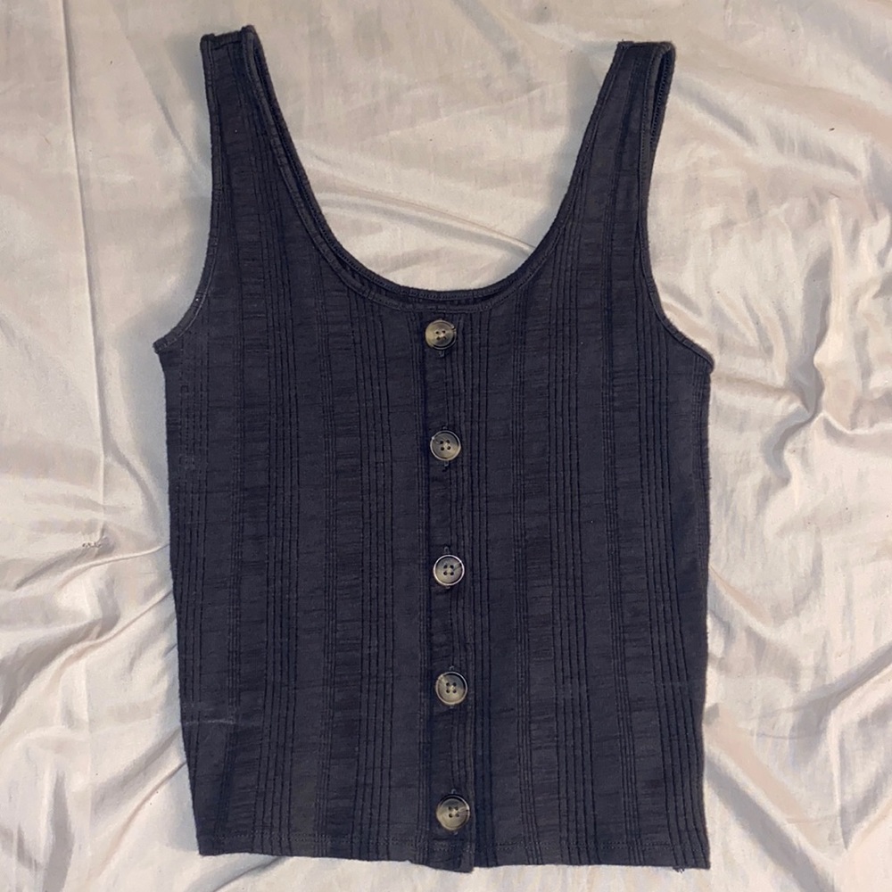 American eagle tank top, charcoal grey color